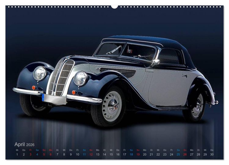 Produktbild: Zeitlose &Auml;sthetik Oldtimer-Fotografien von Wolf Kloss (hochwertiger Premium Wandkalender 2026 DIN A2 quer), Kunstdruck in Hochglanz