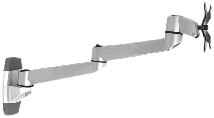 Produktbild: SpeaKa Professional SP-1624856 SuperSwivel Monitor-Wandhalterung 1 Display(s) 25,4cm (10\") - 76,2cm (30\") Silber-Schwarz Neigbar