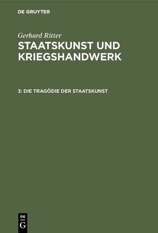 Produktbild: Die Trag&ouml;die der Staatskunst