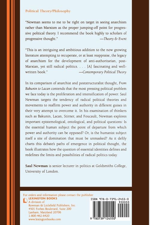Produktbild: From Bakunin to Lacan