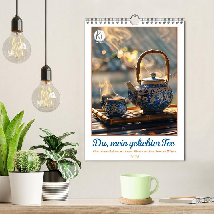 Produktbild: Du, mein geliebter Tee (Wandkalender 2026 DIN A4 hoch), CALVENDO Monatskalender