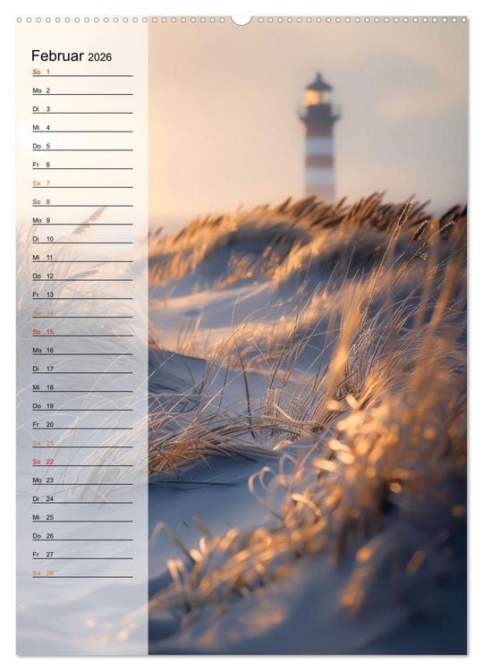 Produktbild: Maritim, Deutschlands K&uuml;sten (Wandkalender 2026 DIN A2 hoch), CALVENDO Monatskalender