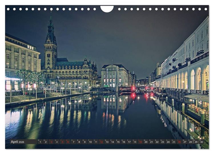 Produktbild: Stadt Hamburg (Wandkalender 2026 DIN A4 quer), CALVENDO Monatskalender