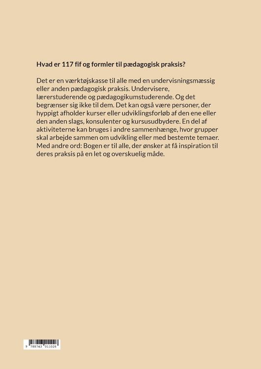 Produktbild: 117 fif , formler og forslag til p&aelig;dagogisk praksis
