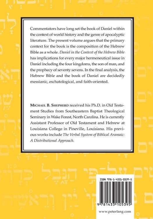 Produktbild: Daniel in the Context of the Hebrew Bible