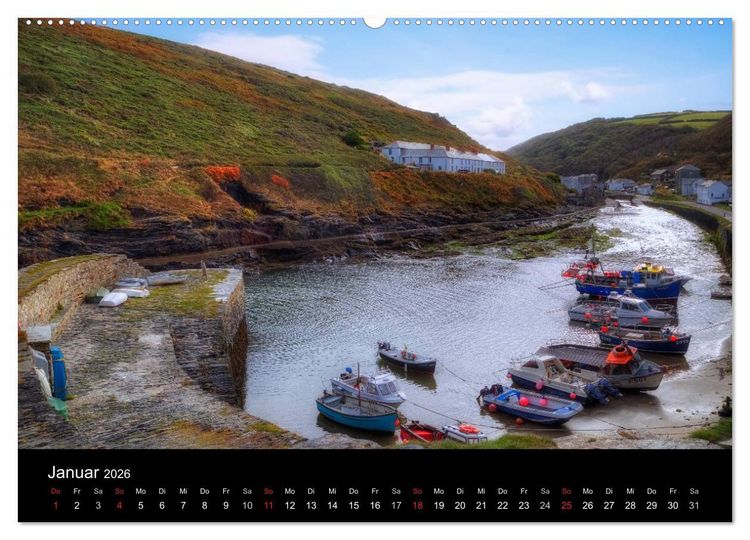 Produktbild: Cornwall (Wandkalender 2026 DIN A2 quer), CALVENDO Monatskalender
