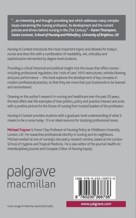 Produktbild: Nursing in Context
