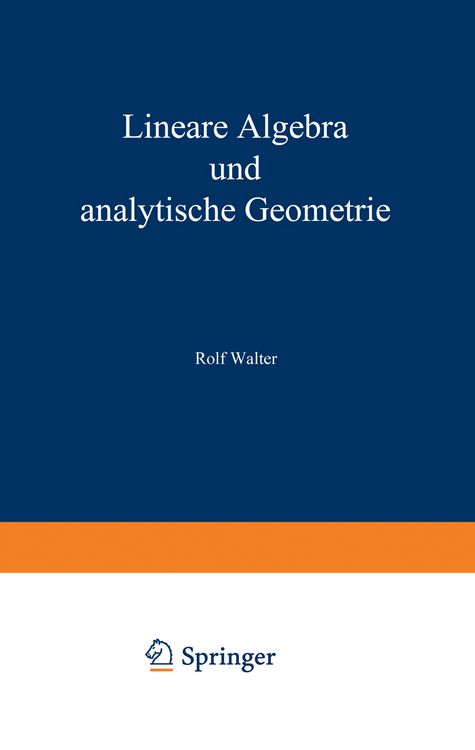 Produktbild: Lineare Algebra und analytische Geometrie