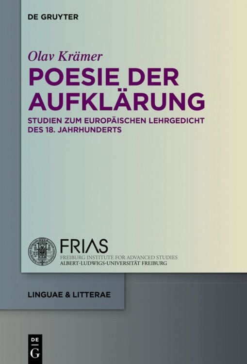 Produktbild: Poesie der Aufkl&auml;rung