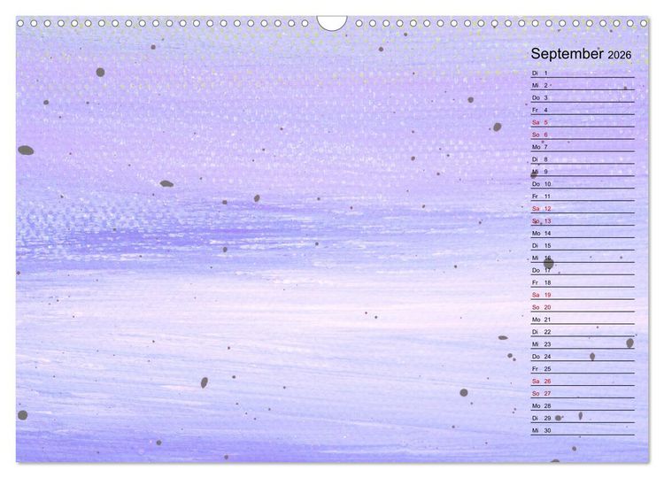 Produktbild: Pastellbunter DIY-Bastelkalender (Wandkalender 2026 DIN A3 quer), CALVENDO Monatskalender