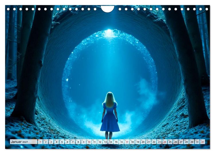 Produktbild: Alice &ndash; Eine Reise durch das Wunderland (Wandkalender 2027 DIN A4 quer), CALVENDO Monatskalender