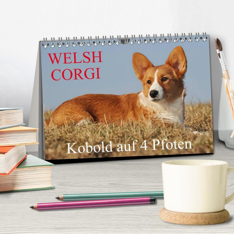 Produktbild: Welsh Corgi - Kobold auf 4 Pfoten (Tischkalender 2026 DIN A5 quer), CALVENDO Monatskalender
