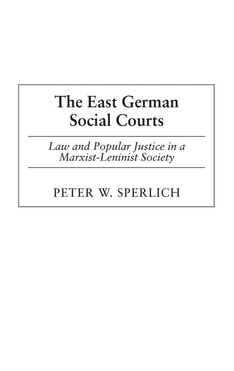 Produktbild: The East German Social Courts