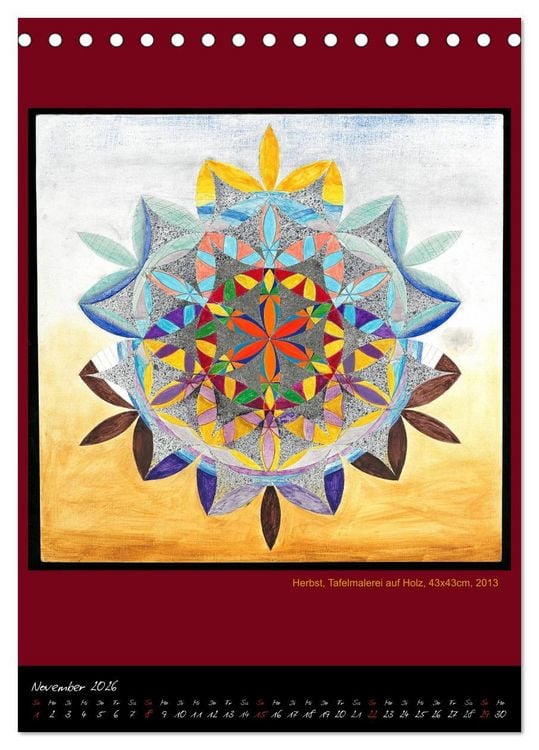 Produktbild: Die heilige Blume des Lebens - Mandalas von Istvan Seidel (Tischkalender 2026 DIN A5 hoch), CALVENDO Monatskalender