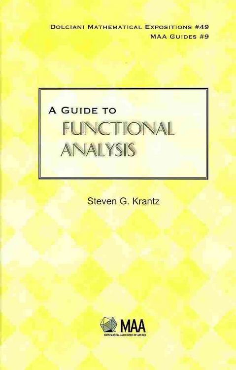 Produktbild: A Guide to Functional Analysis