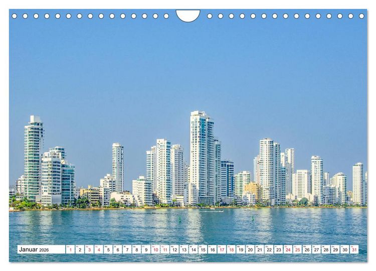 Produktbild: Traumziele Mittelamerikas - Costa Rica, Panama und Kolumbien (Wandkalender 2026 DIN A4 quer), CALVENDO Monatskalender