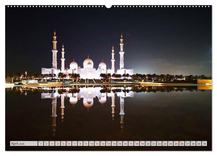 Produktbild: Orient - Manama, Abu Dhabi, Dubai, Maskat (Wandkalender 2026 DIN A2 quer), CALVENDO Monatskalender