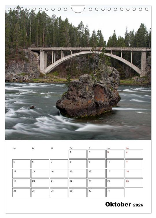 Produktbild: Yellowstone und Grand Tetons Nationalparks (Wandkalender 2026 DIN A4 hoch), CALVENDO Monatskalender