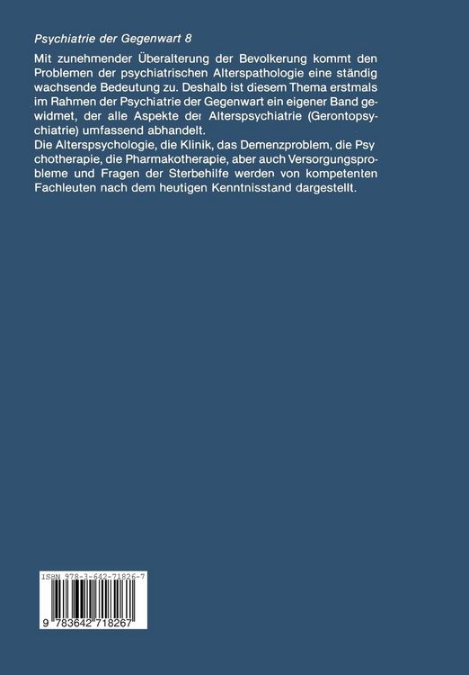 Produktbild: Alterspsychiatrie
