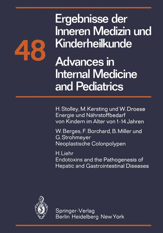 Produktbild: Ergebnisse der Inneren Medizin und Kinderheilkunde/Advances in Internal Medicine and Pediatrics