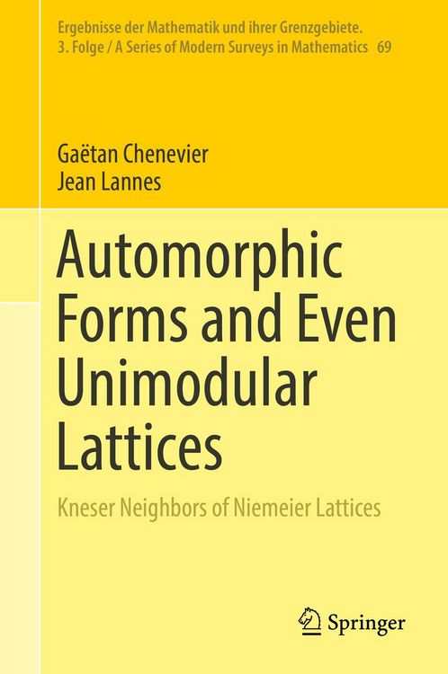 Produktbild: Automorphic Forms and Even Unimodular Lattices