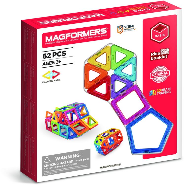 Produktbild: Magformers Standard Set 62-teilig Magnetspiel