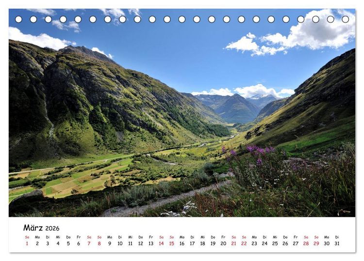 Produktbild: Franz&ouml;sische Alpen - Route des Grandes Alpes (Tischkalender 2026 DIN A5 quer), CALVENDO Monatskalender