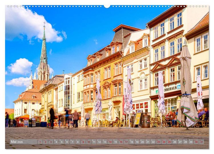 Produktbild: Ein Blick auf M&uuml;hlhausen in Th&uuml;ringen (Wandkalender 2026 DIN A2 quer), CALVENDO Monatskalender