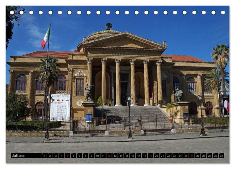 Produktbild: Palermo - Impressionen (Tischkalender 2026 DIN A5 quer), CALVENDO Monatskalender