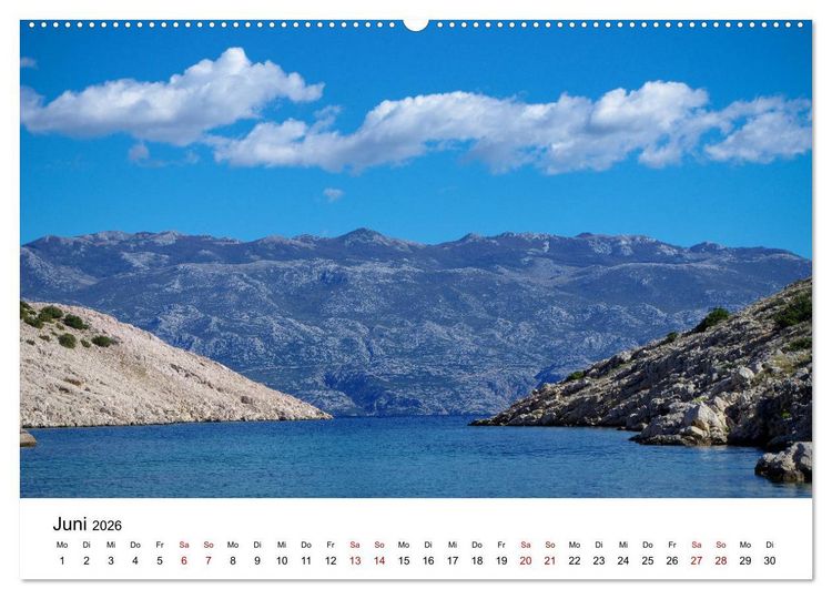 Produktbild: Kroatien 2026 (hochwertiger Premium Wandkalender 2026 DIN A2 quer), Kunstdruck in Hochglanz