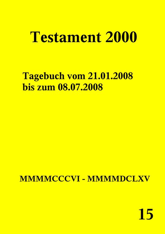 Produktbild: Testament 2000 Band 15