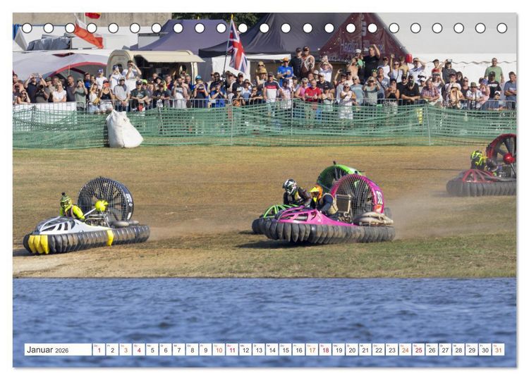 Produktbild: Hovercraft Formel 1 Weltmeisterschaft (Tischkalender 2026 DIN A5 quer), CALVENDO Monatskalender