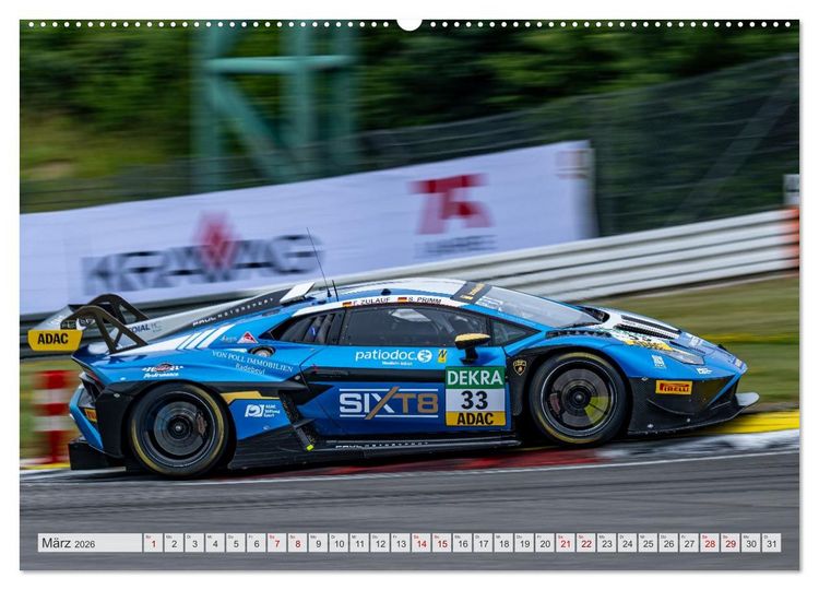 Produktbild: Wilde Stiere am N&uuml;rburgring (Wandkalender 2026 DIN A2 quer), CALVENDO Monatskalender