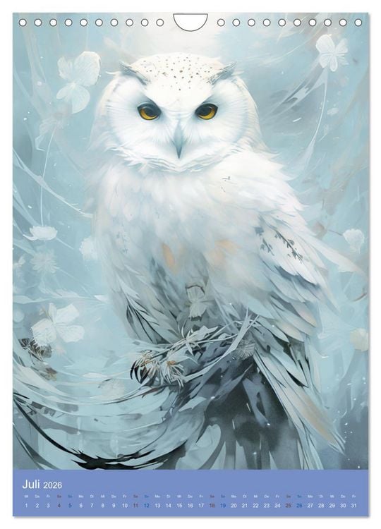 Produktbild: Wundervoll zarte Tierportraits (Wandkalender 2026 DIN A4 hoch), CALVENDO Monatskalender