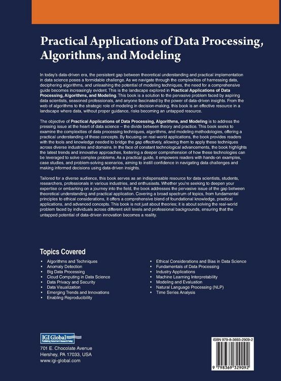 Produktbild: Practical Applications of Data Processing, Algorithms, and Modeling