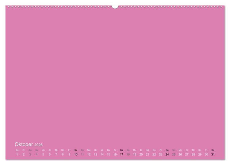 Produktbild: Bastelkalender - Pink (Wandkalender 2026 DIN A2 quer), CALVENDO Monatskalender