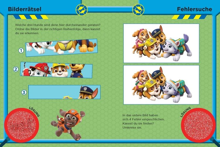 Produktbild: PAW Patrol Mein Lernspielbuch mit L&ouml;selupe