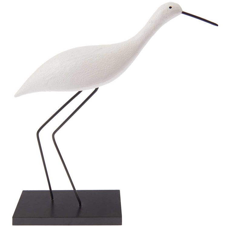 Produktbild: Deko Aufsteller Strandl&auml;ufer, Wei&szlig;, Polyresin, 23 x 5,5 x 25