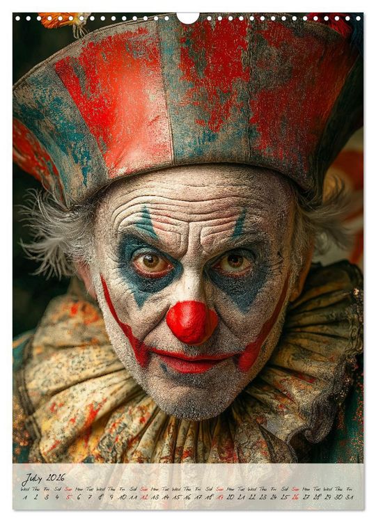 Produktbild: Circus Faces (Wall Calendar 2026 DIN A3 portrait), CALVENDO 12 Month Wall Calendar