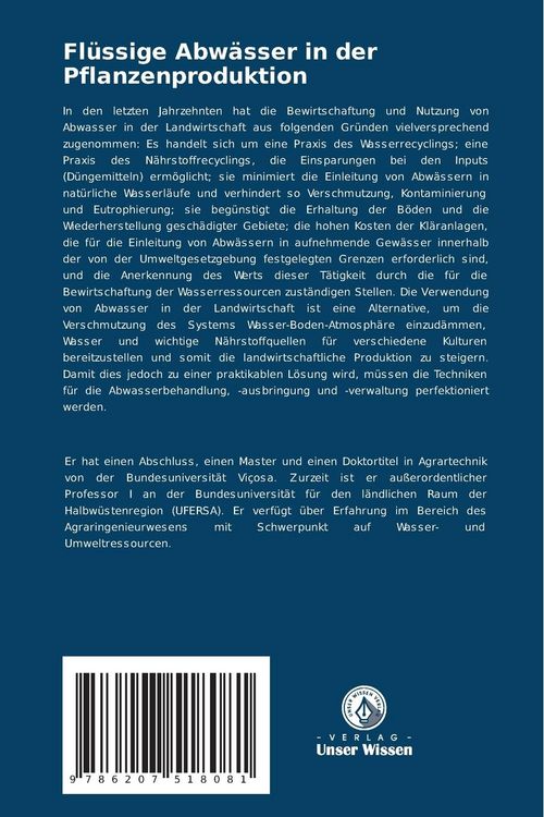 Produktbild: Fl&uuml;ssige Abw&auml;sser in der Pflanzenproduktion