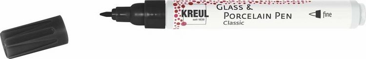 Produktbild: KREUL Glass & Porcelain Pen Classic fine Schwarz
