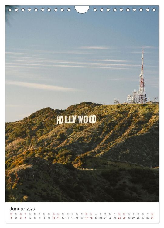 Produktbild: Los Angeles - Eine spannende Reise nach Kalifornien. (Wandkalender 2026 DIN A4 hoch), CALVENDO Monatskalender