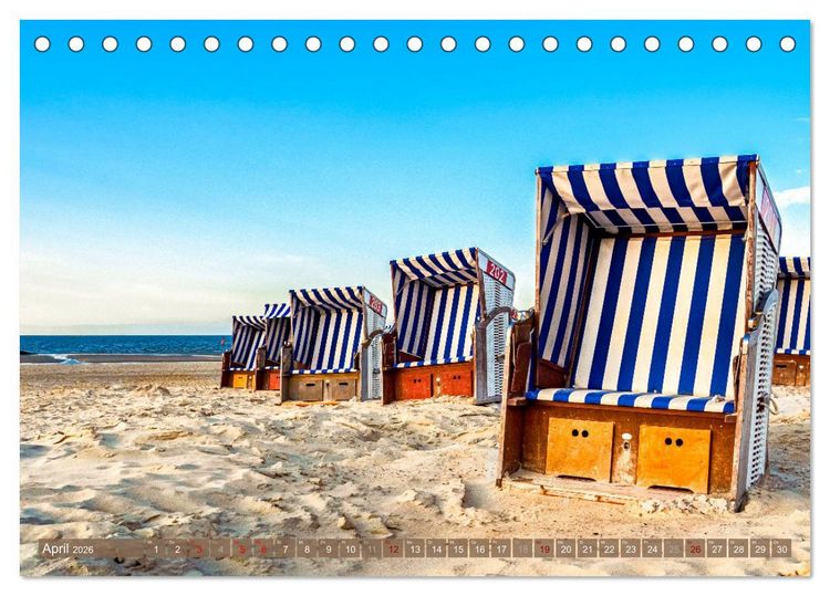 Produktbild: INSELLIEBE NORDERNEY (Tischkalender 2026 DIN A5 quer), CALVENDO Monatskalender