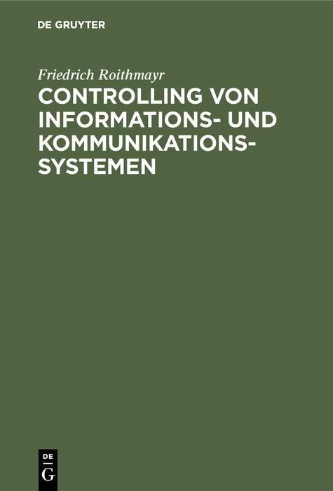Produktbild: Controlling von Informations- und Kommunikationssystemen