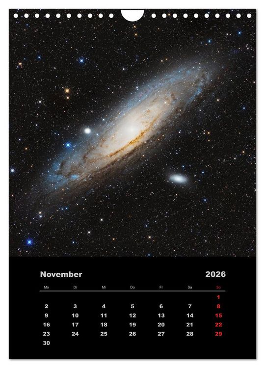 Produktbild: Astronomie 2026 (Wandkalender 2026 DIN A4 hoch), CALVENDO Monatskalender