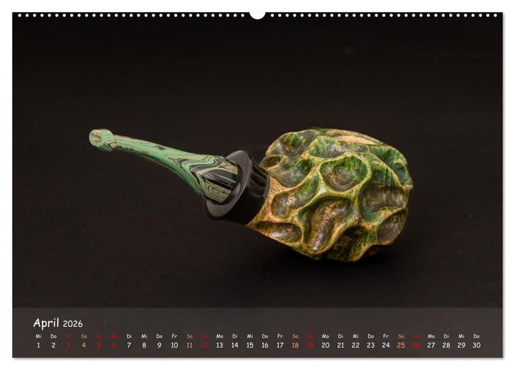 Produktbild: Pfeifenwelten (hochwertiger Premium Wandkalender 2026 DIN A2 quer), Kunstdruck in Hochglanz