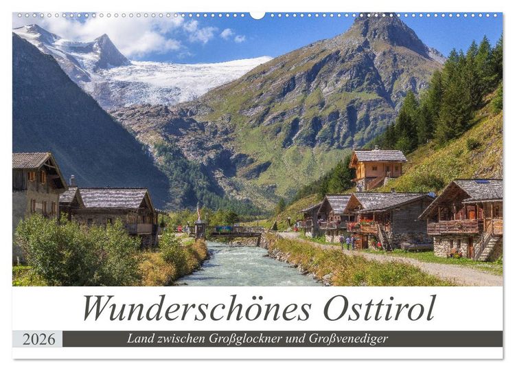 Produktbild: Wundersch&ouml;nes Osttirol (Wandkalender 2026 DIN A2 quer), CALVENDO Monatskalender
