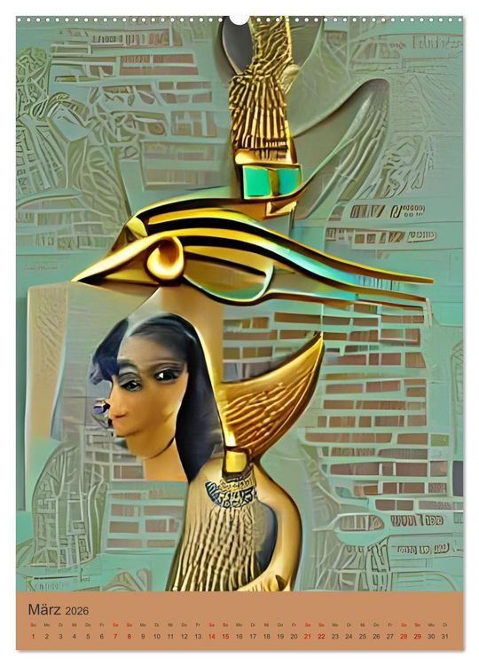 Produktbild: Altes &Auml;gypten - Computertr&auml;ume aus der KI (hochwertiger Premium Wandkalender 2026 DIN A2 hoch), Kunstdruck in Hochglanz
