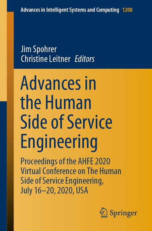 Produktbild: Advances in the Human Side of Service Engineering