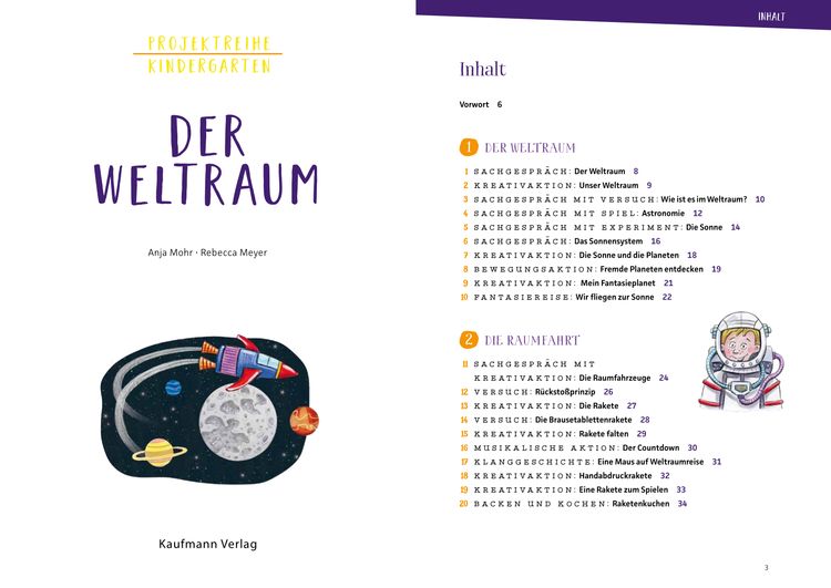 Produktbild: Projektreihe Kindergarten - Der Weltraum